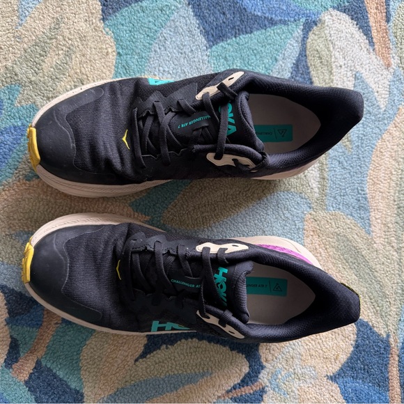 Hoka Women's Black and Teal Athletic Shoes - Picture 3 of 8